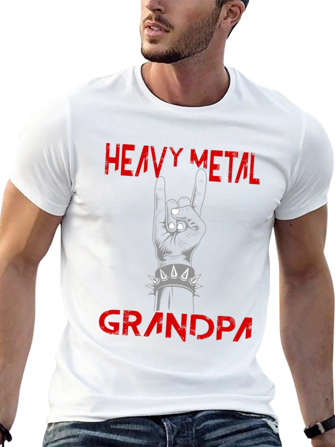 Heavy Metal Grandpa Graphic Tee