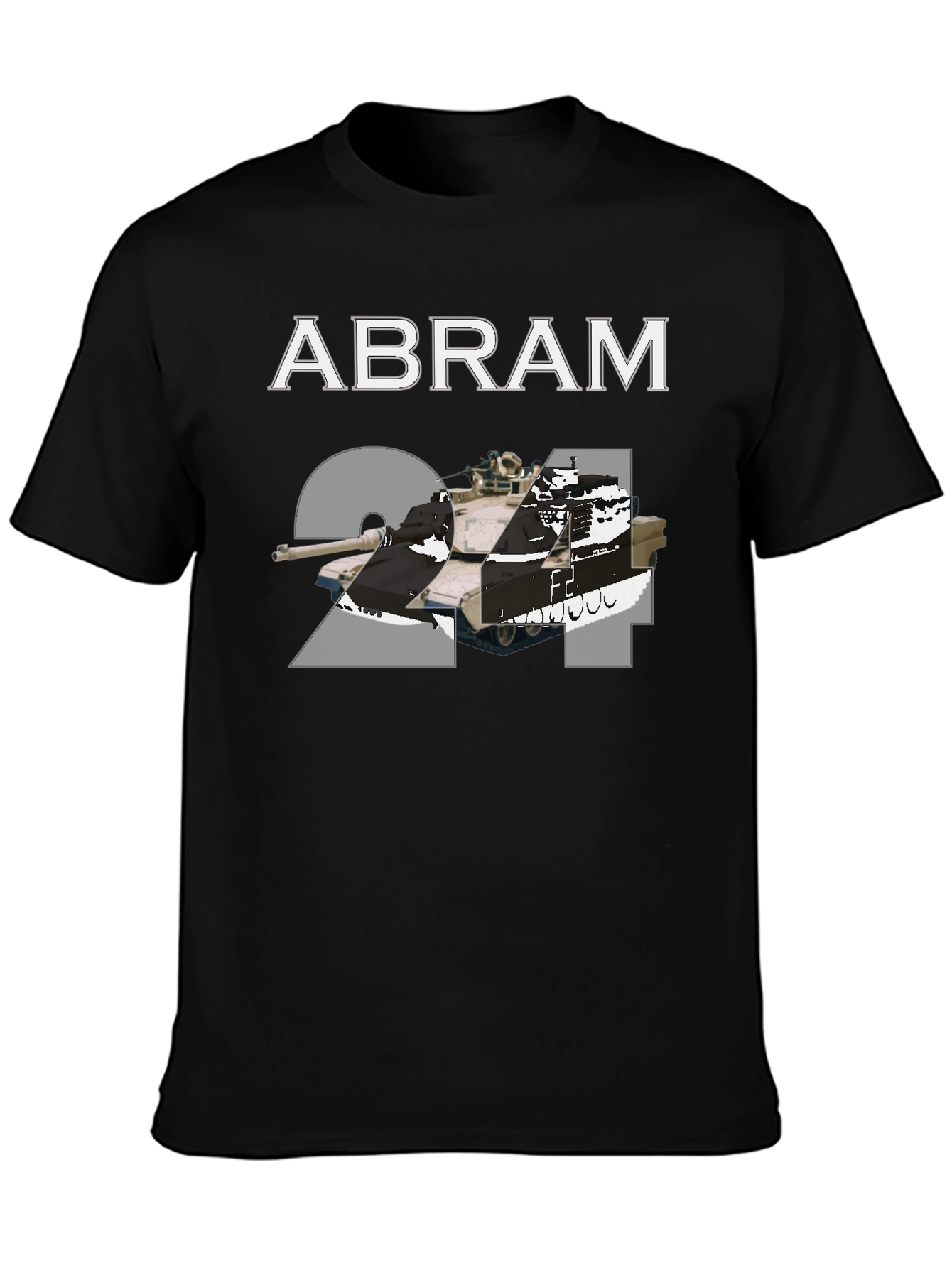 Abram 2A4 Tank Black T-Shirt