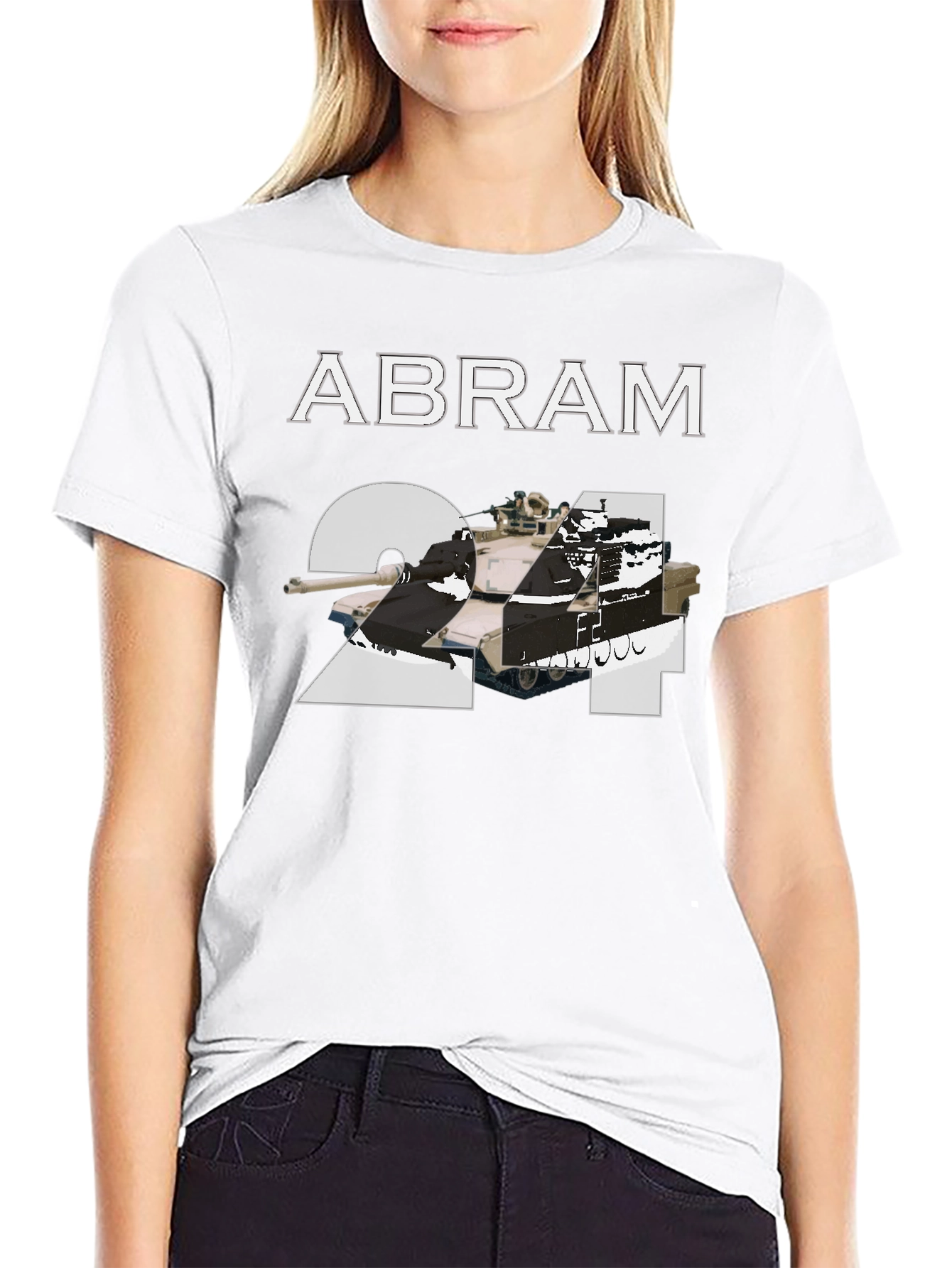 Abram 2A4 Tank Black T-Shirt