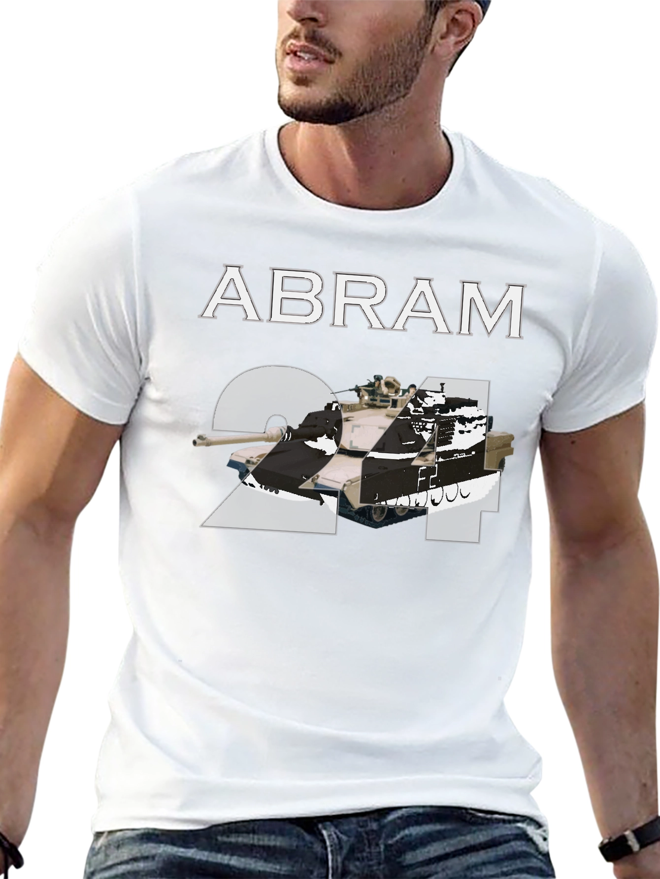 Abram 2A4 Tank Black T-Shirt
