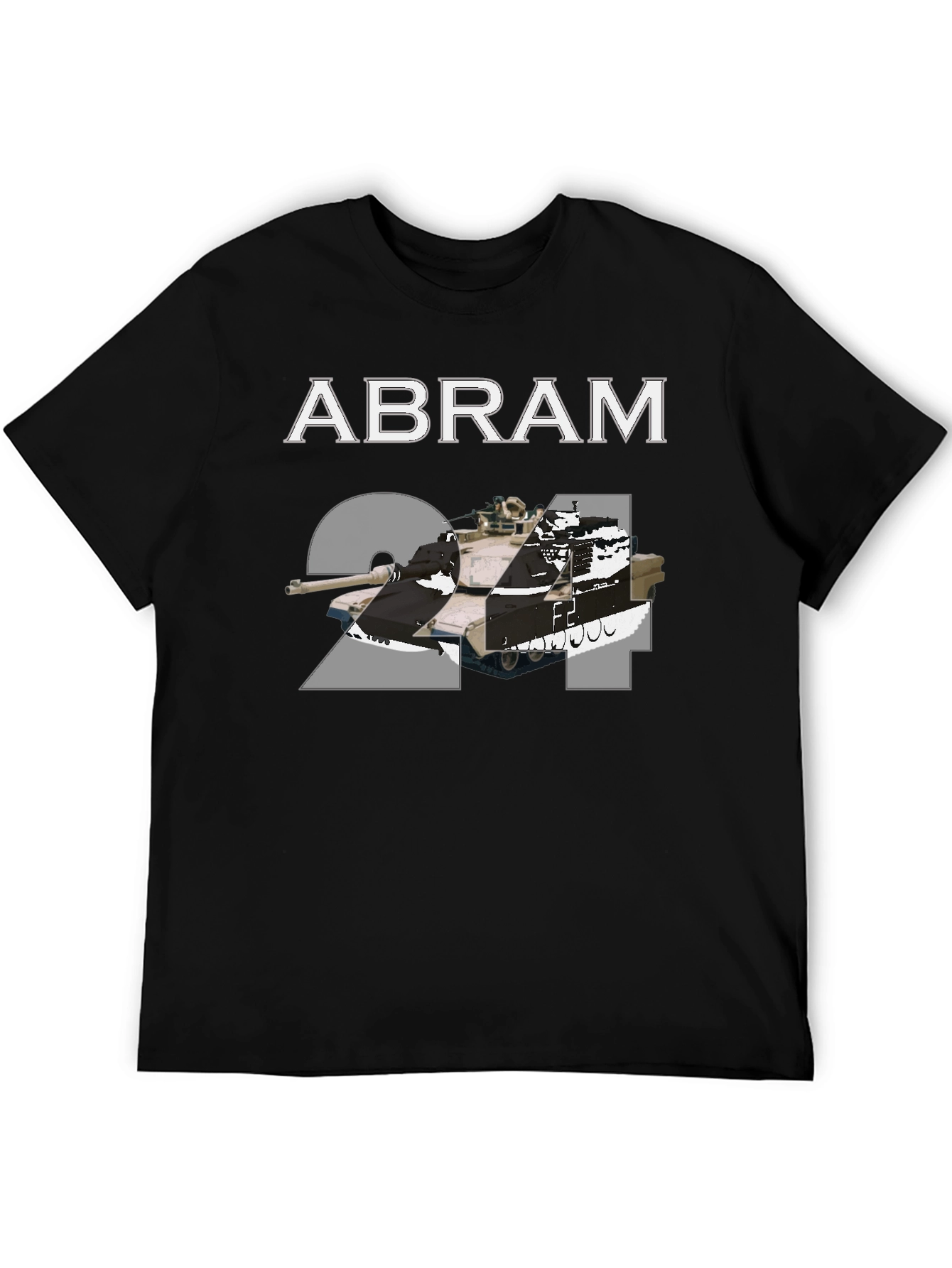 Abram 2A4 Tank Black T-Shirt