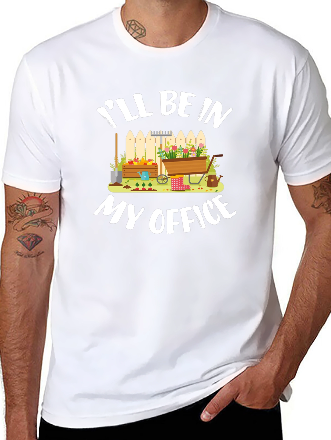 Gardener T-Shirt: Ill Be In My Office