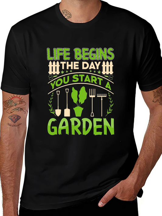 Life Begins The Day You Start A Garden Graphic T-Shirt