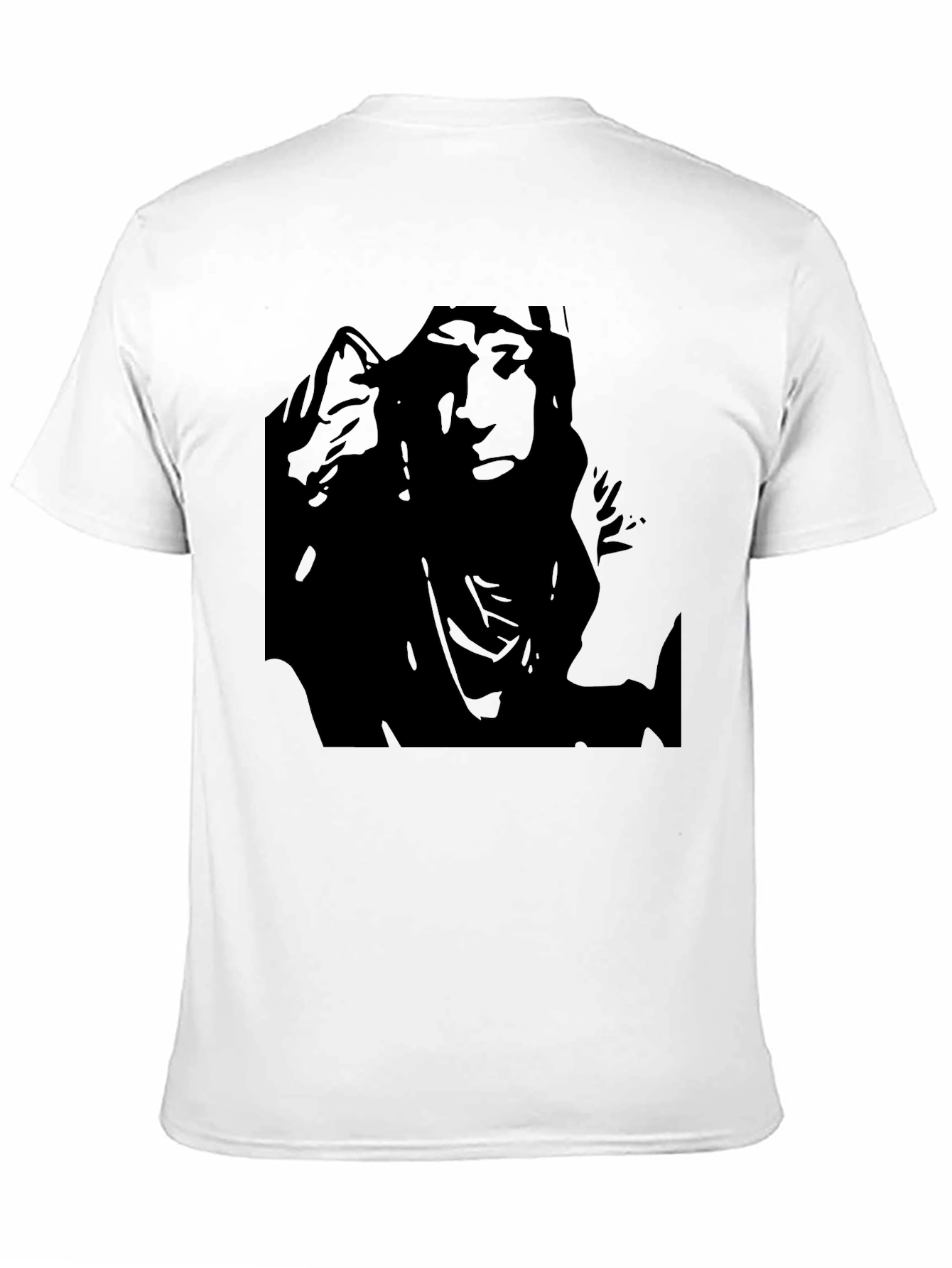 Black Graphic Tee - Bold Print