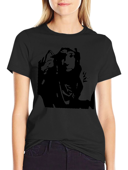 Black Graphic Tee - Bold Print