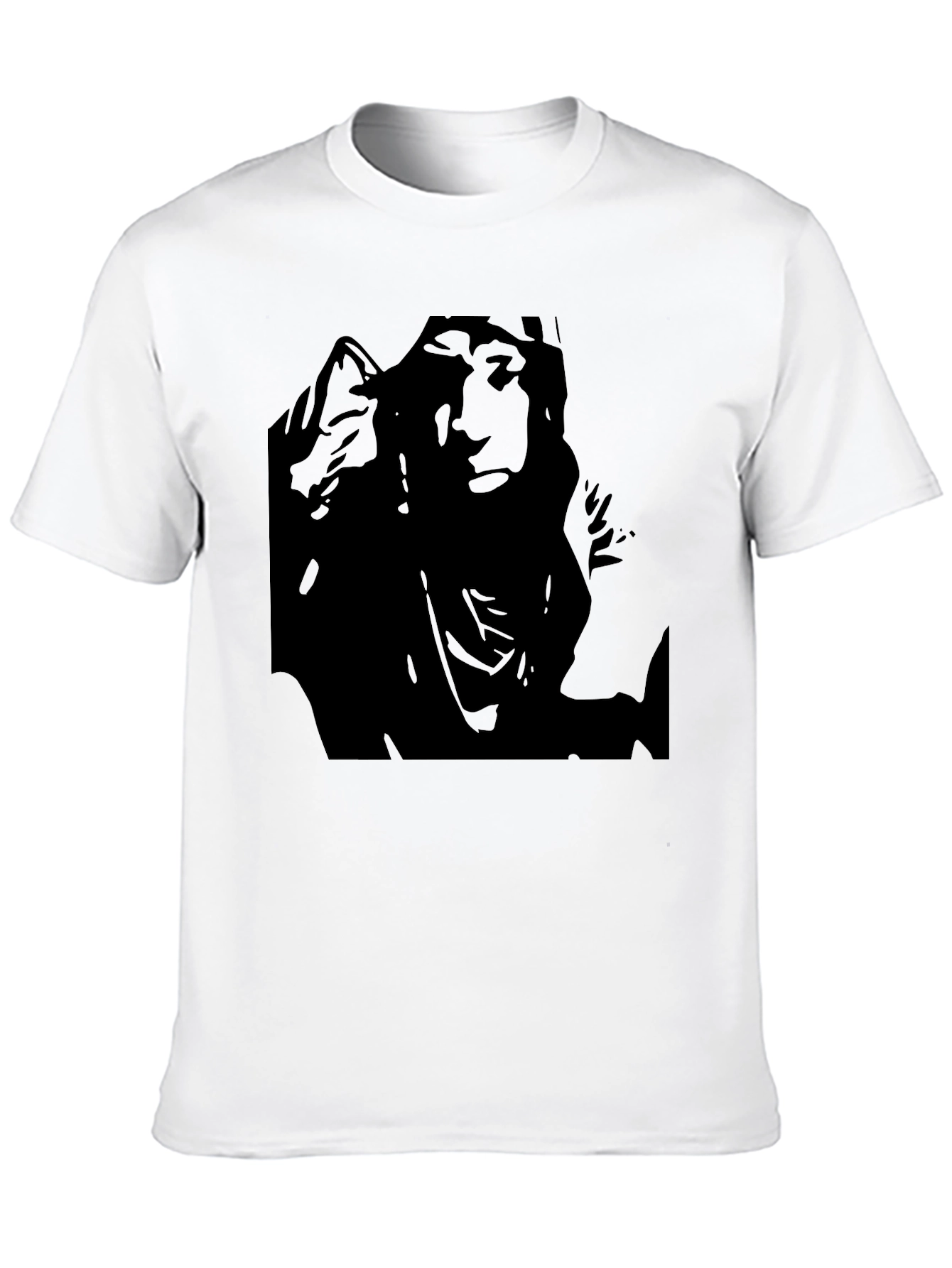Black Graphic Tee - Bold Print
