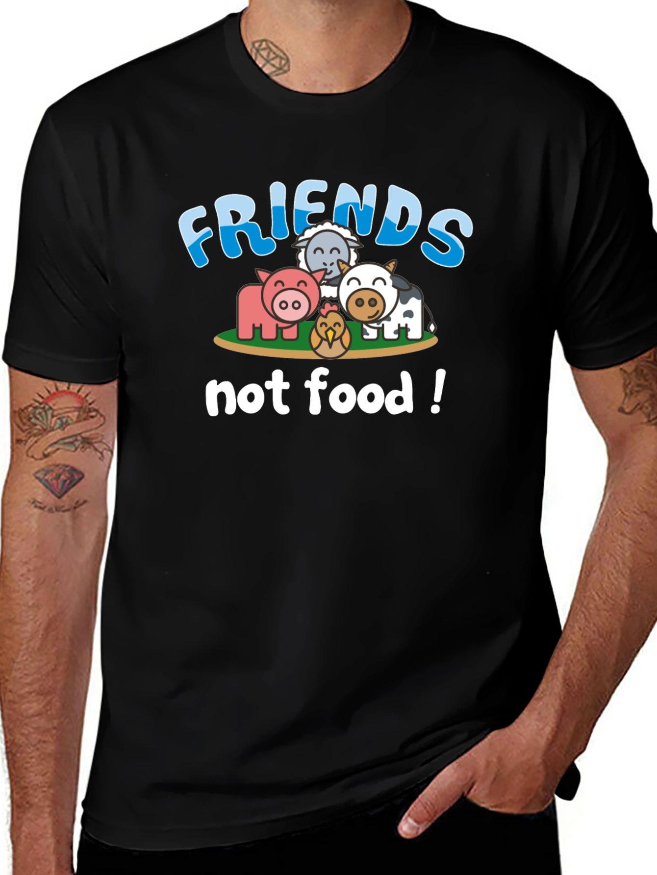 Friends Not Food Vegan T-Shirt