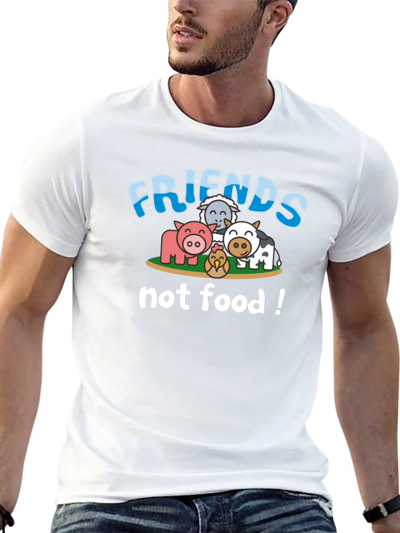 Friends Not Food Vegan T-Shirt