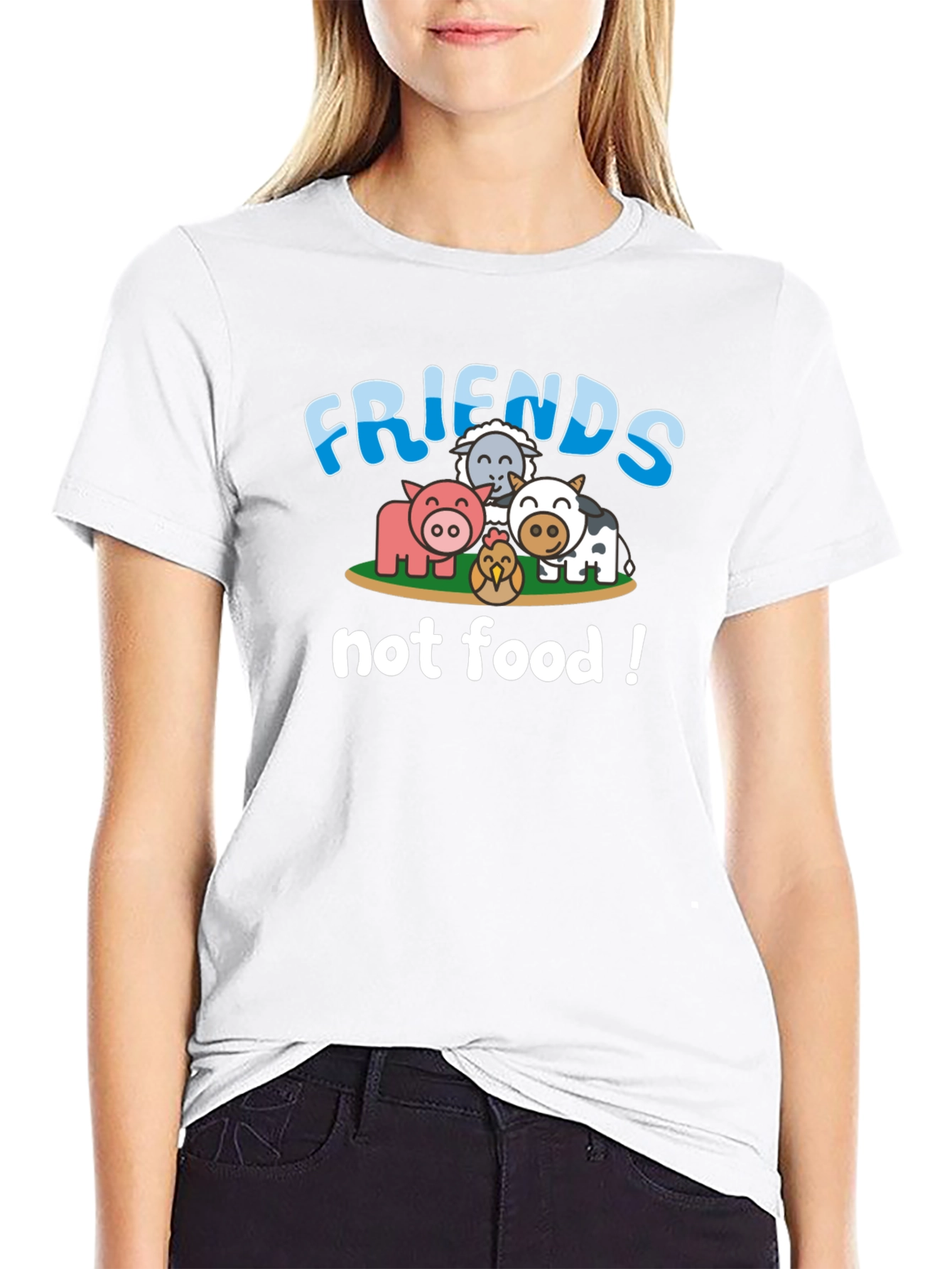 Friends Not Food Vegan T-Shirt