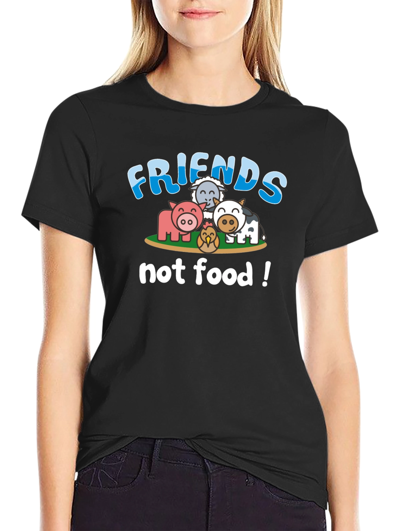 Friends Not Food Vegan T-Shirt