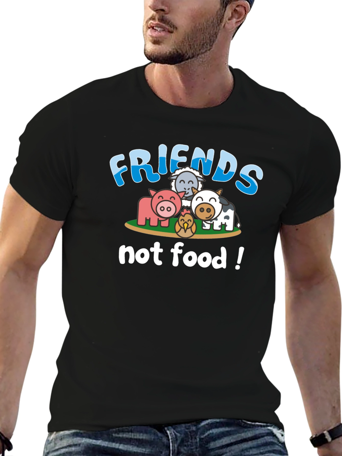 Friends Not Food Vegan T-Shirt