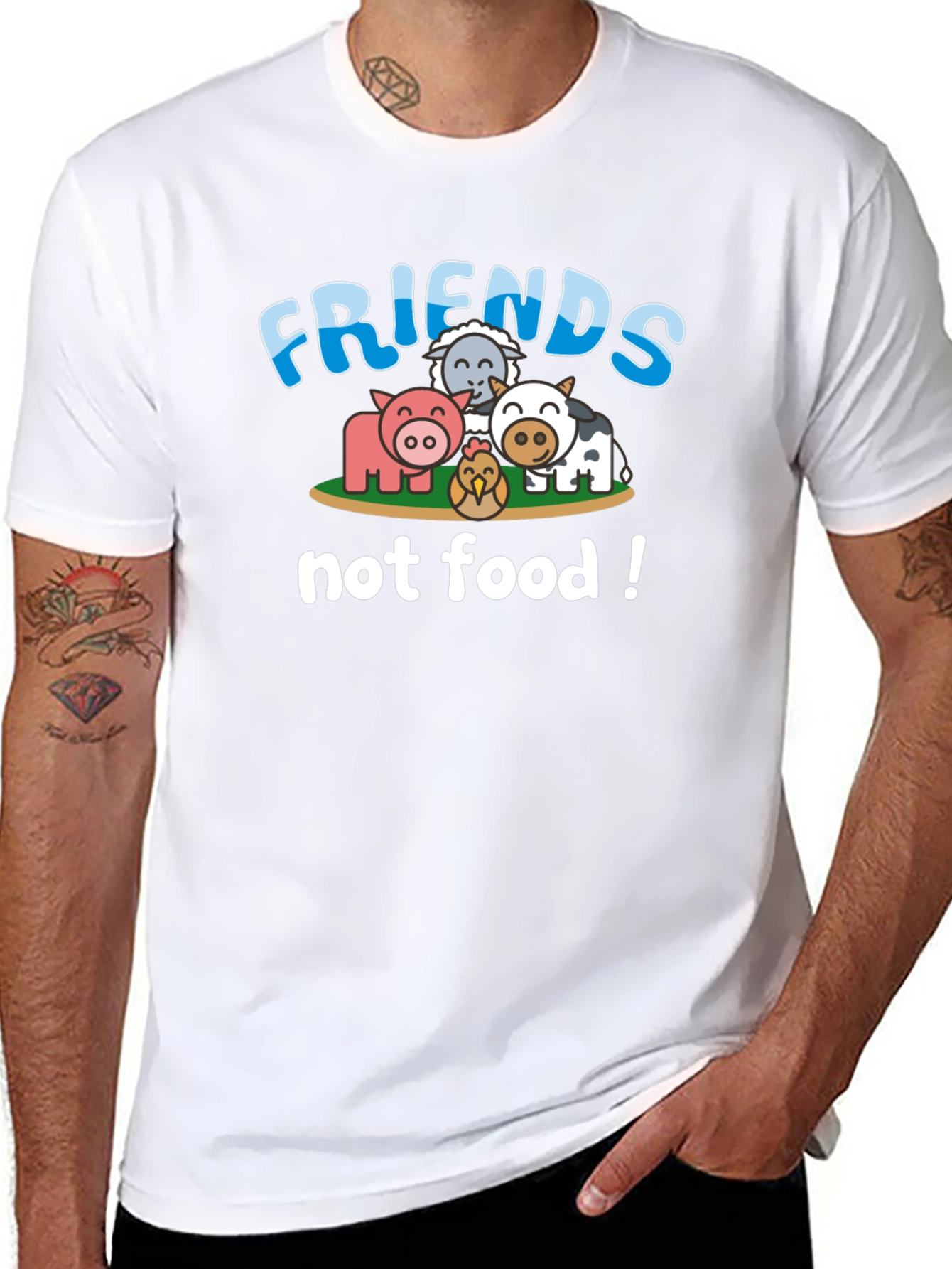 Friends Not Food Vegan T-Shirt