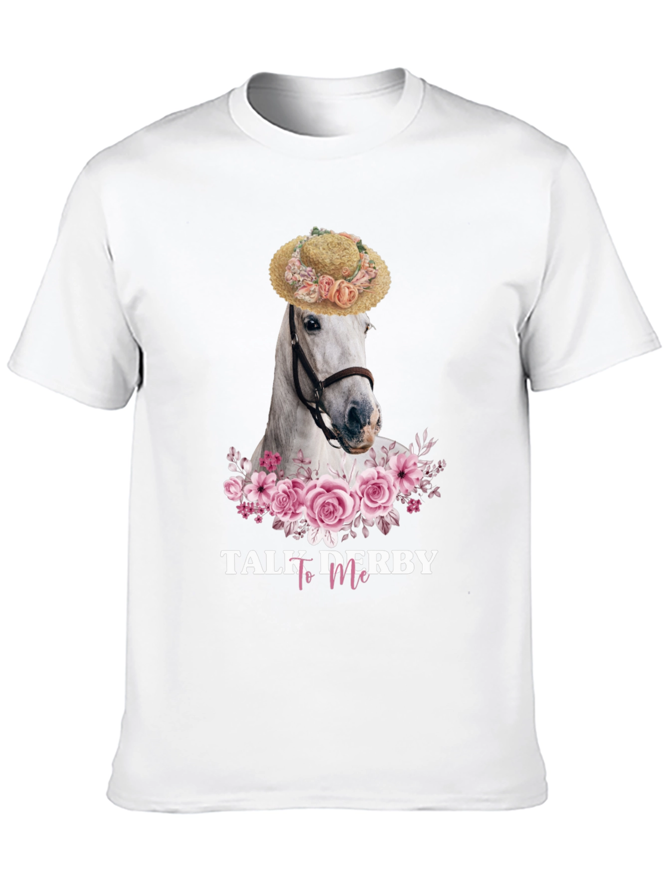 Talk Derby To Me Horse Floral T-Shirt