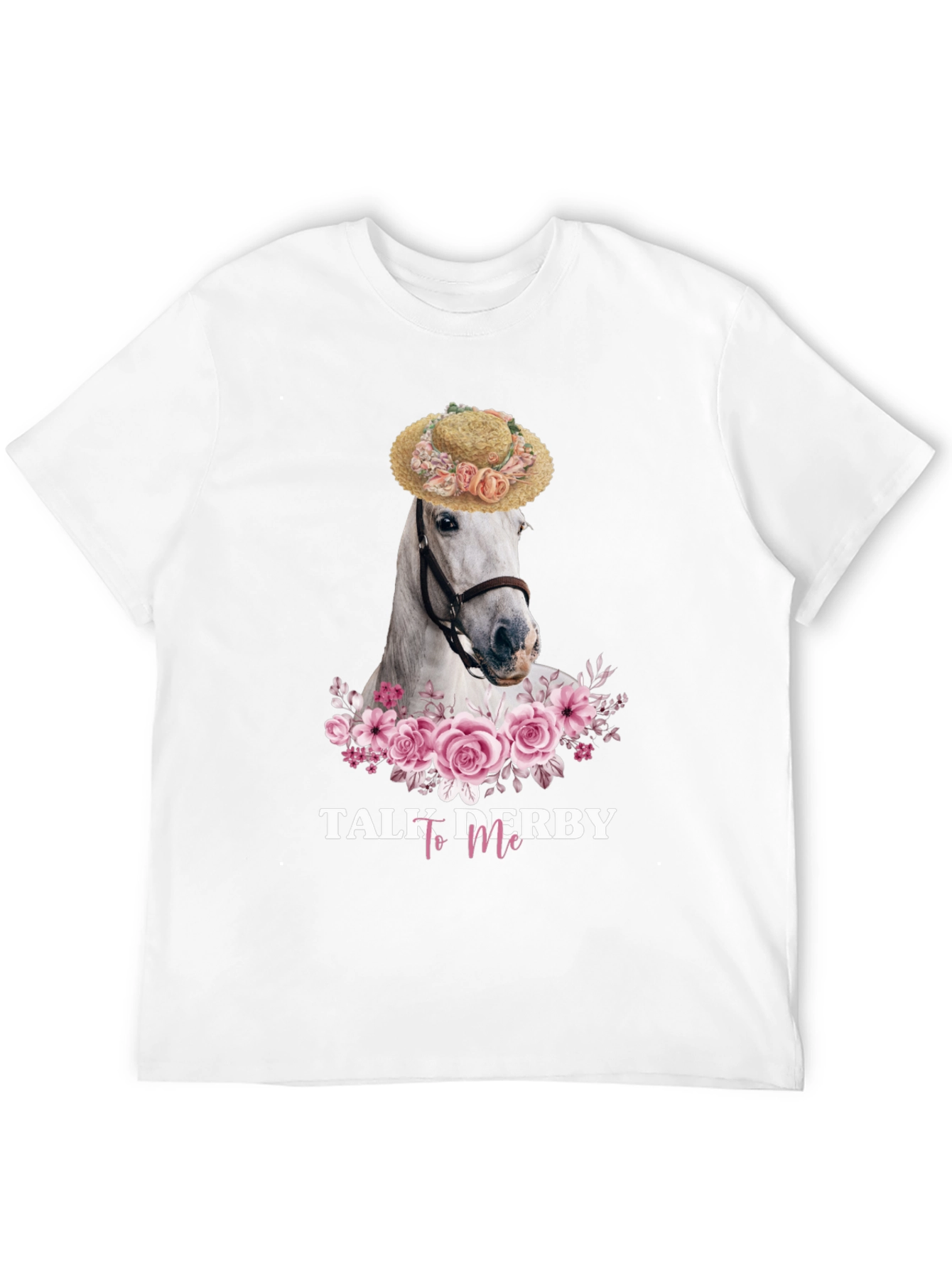 Talk Derby To Me Horse Floral T-Shirt