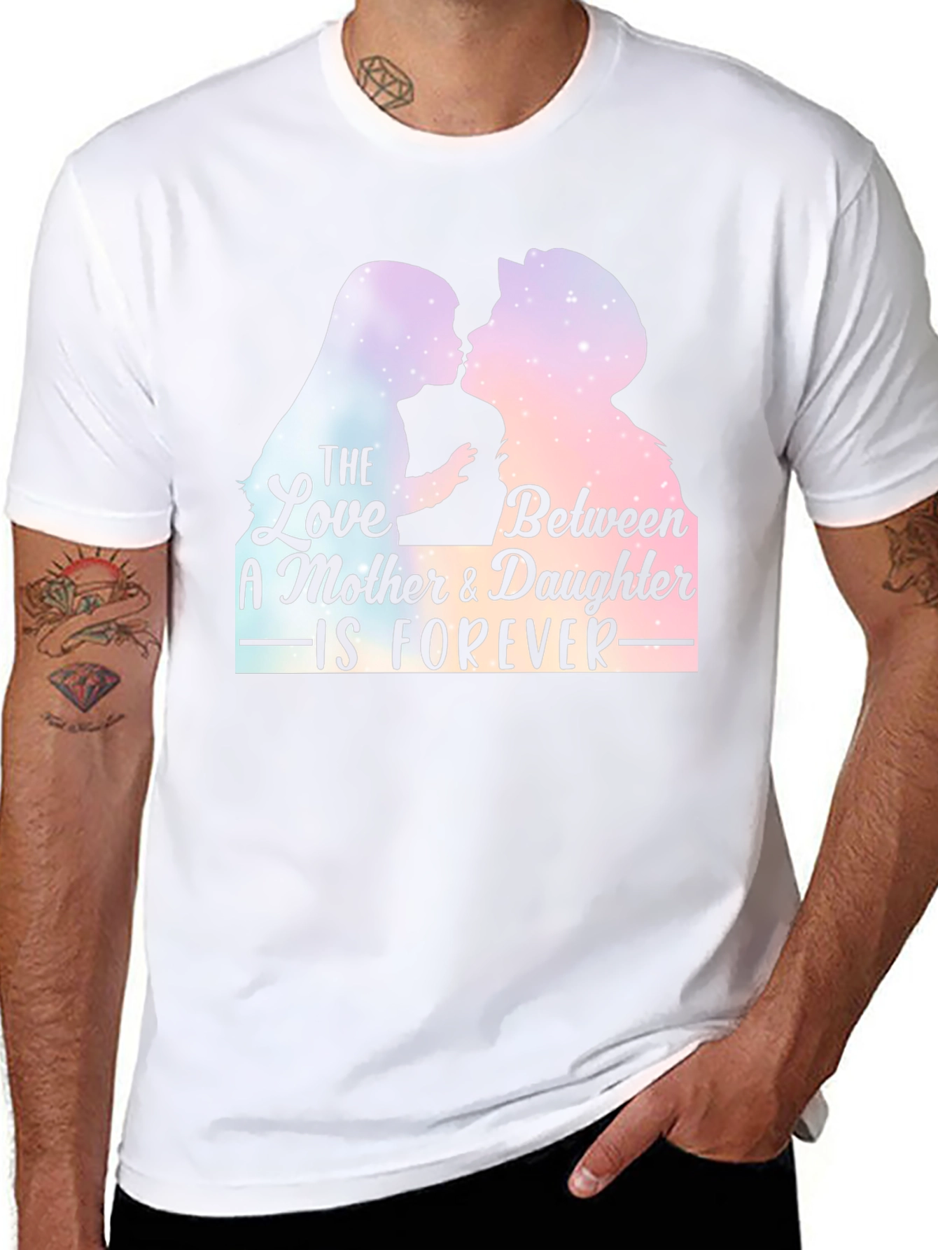 Mother & Daughter Forever T-Shirt - Black