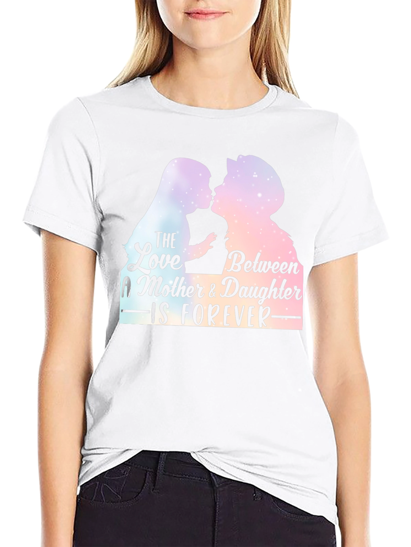 Mother & Daughter Forever T-Shirt - Black