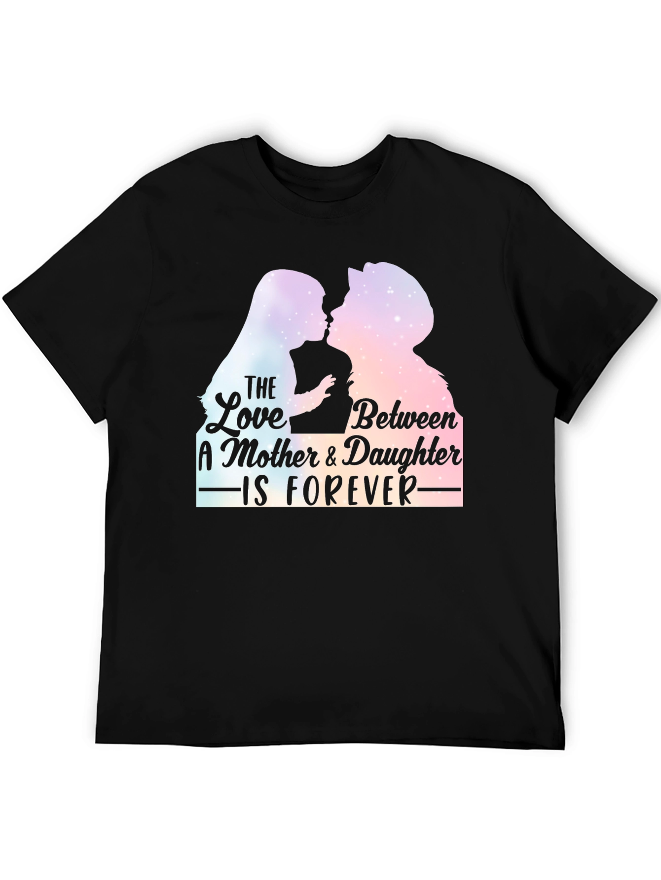 Mother & Daughter Forever T-Shirt - Black