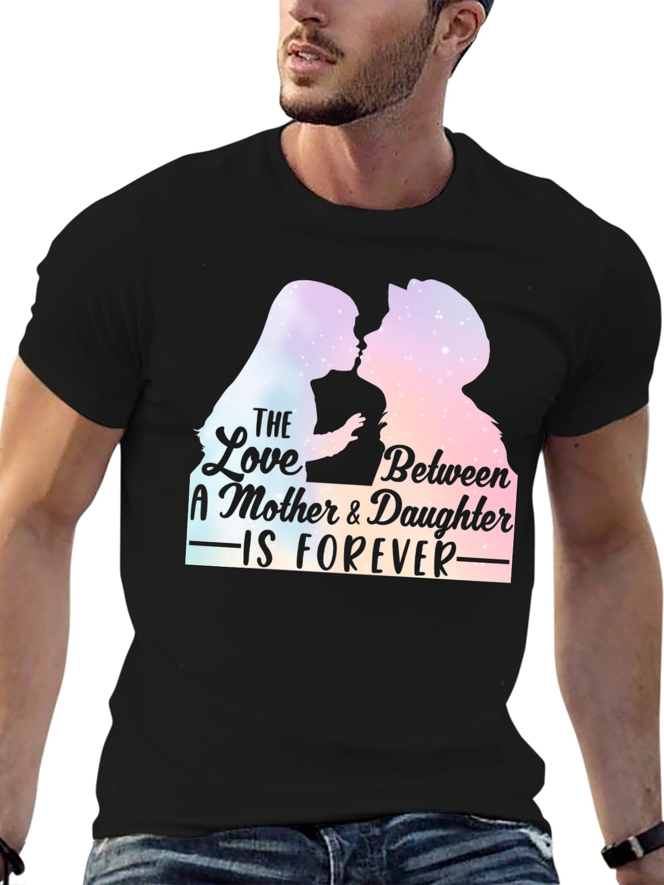 Mother & Daughter Forever T-Shirt - Black