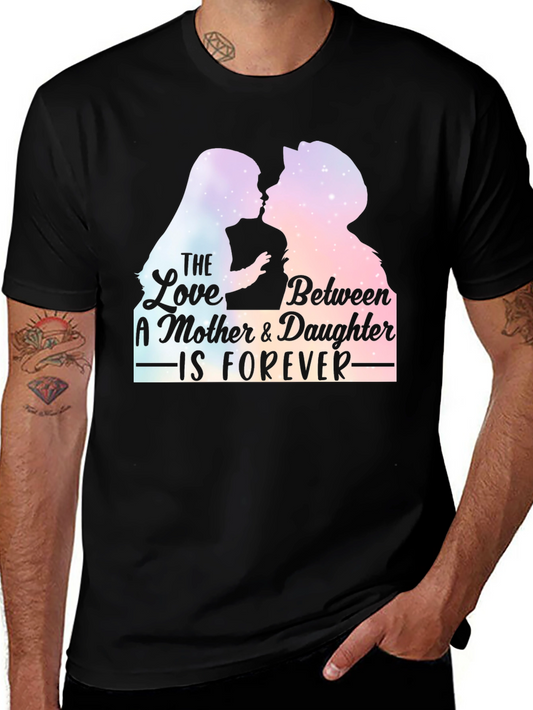 Mother & Daughter Forever T-Shirt - Black