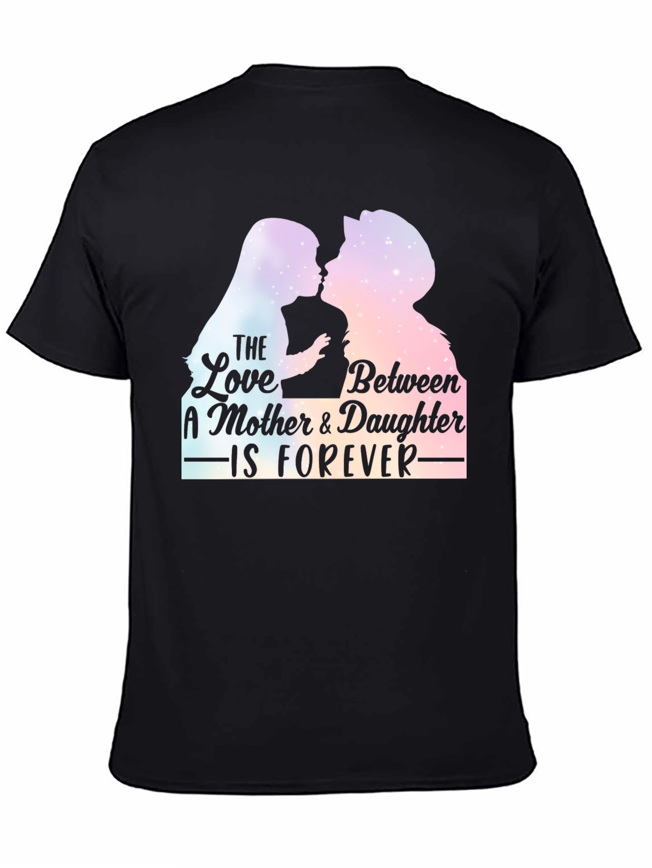 Mother & Daughter Forever T-Shirt - Black