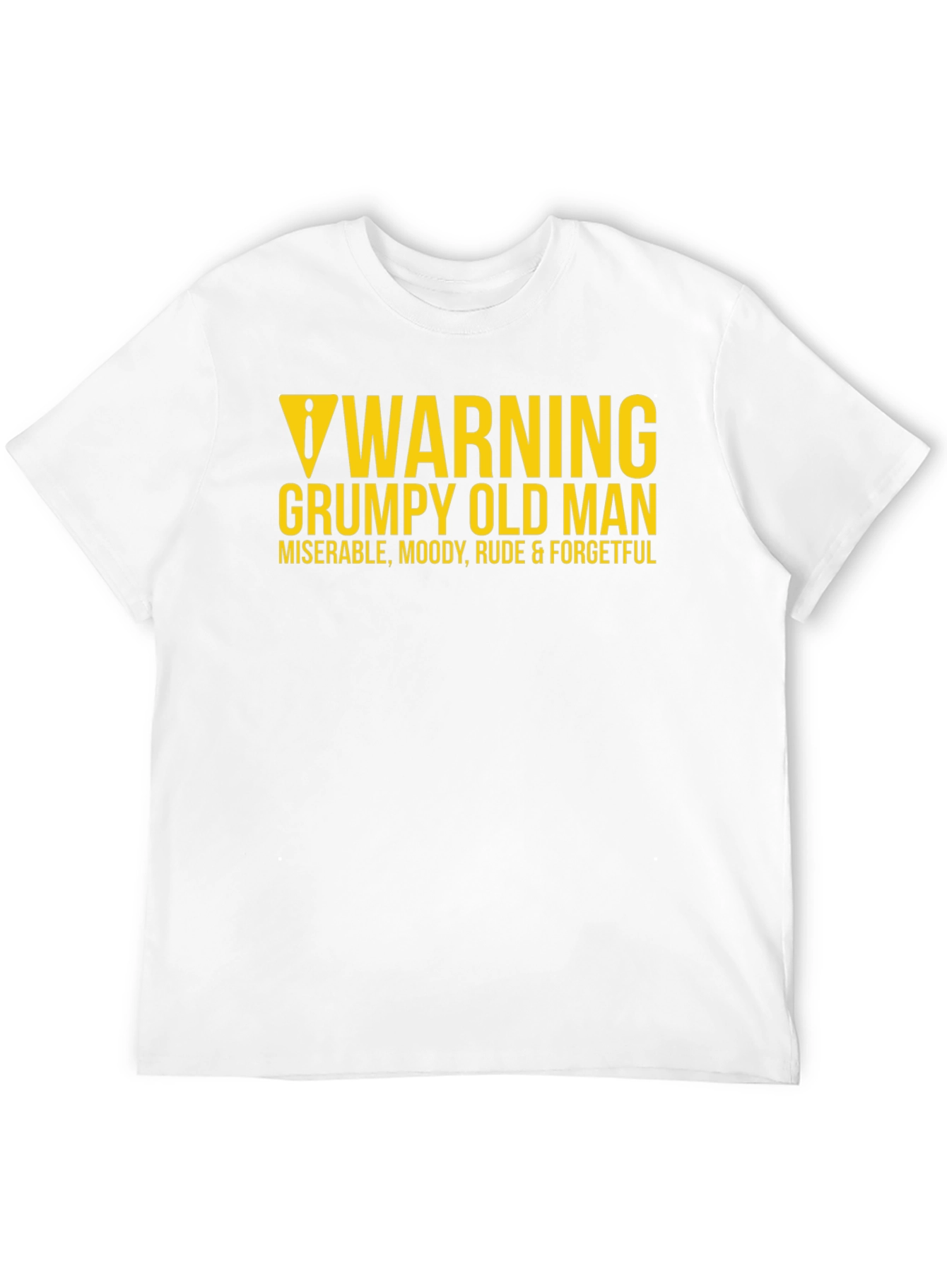 Warning Grumpy Old Man Graphic Tee