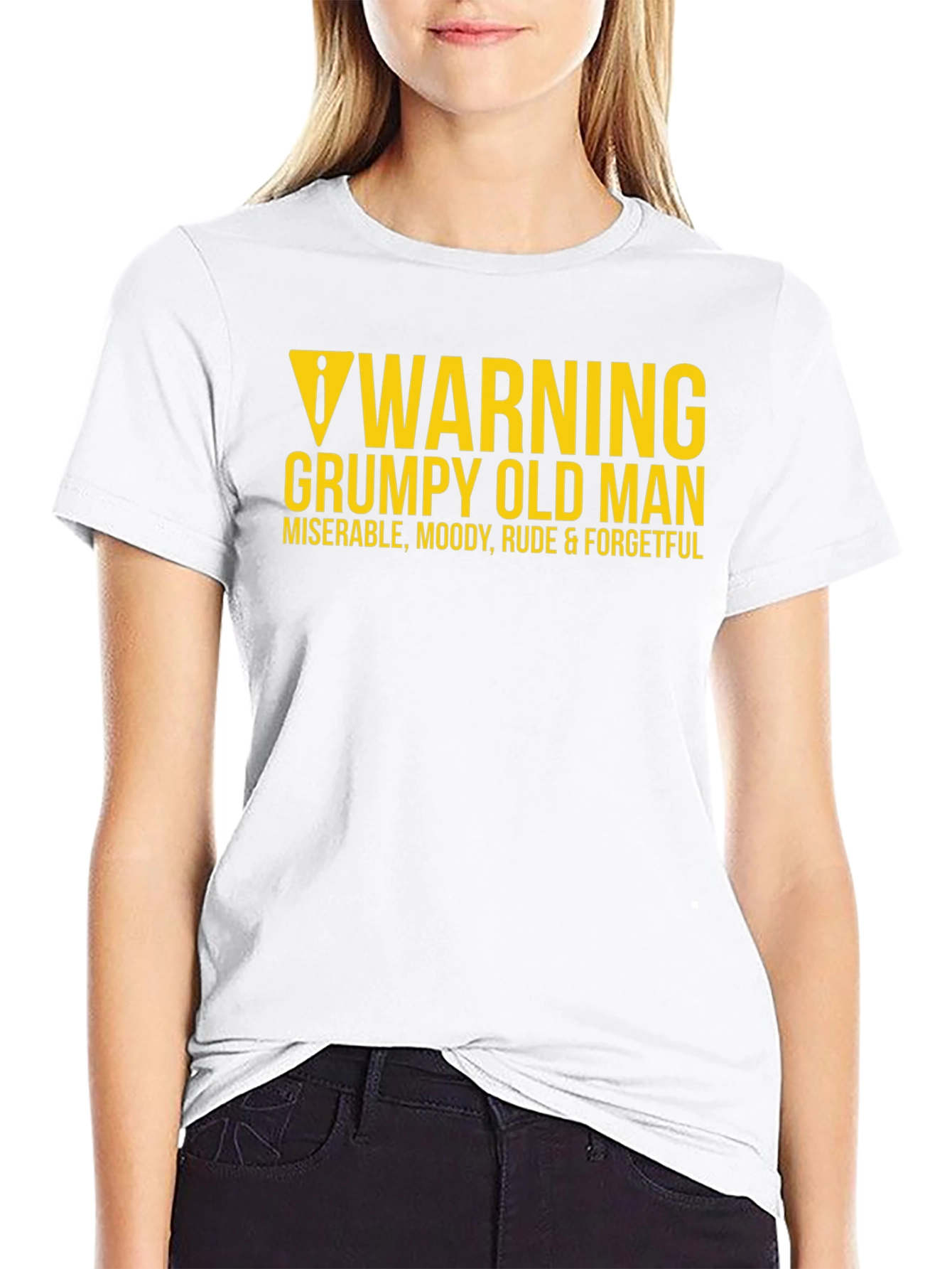 Warning Grumpy Old Man Graphic Tee