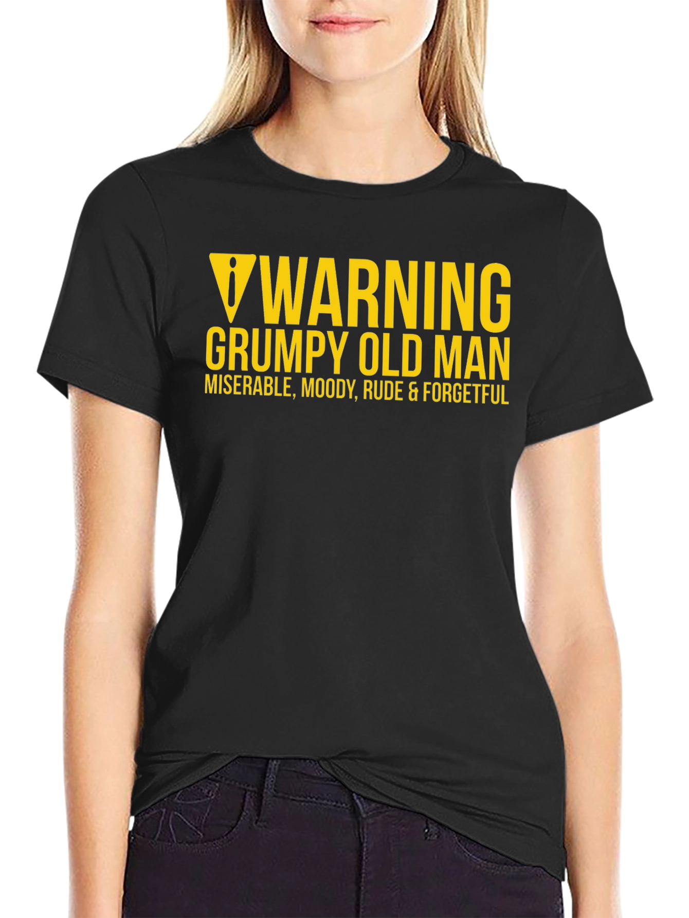 Warning Grumpy Old Man Graphic Tee