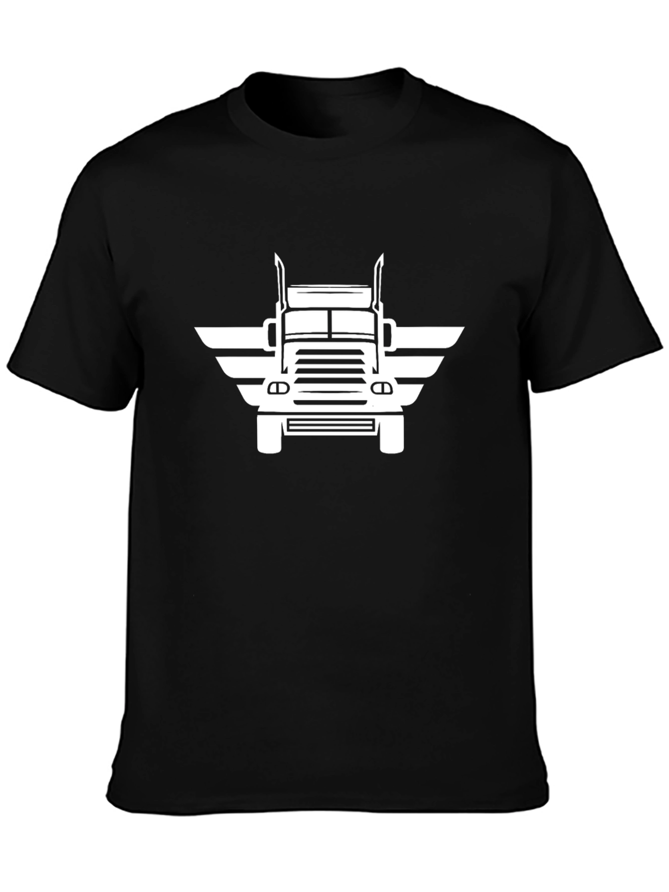 Trucker Wings Graphic Tee - Black