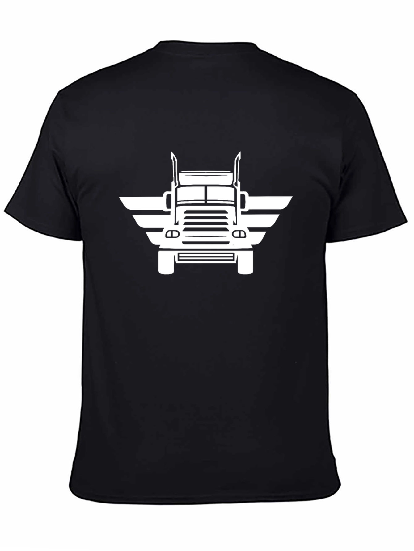 Trucker Wings Graphic Tee - Black