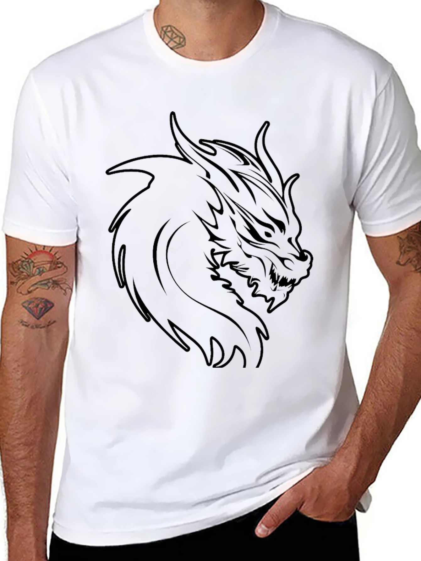 Dragon Graphic Black T-Shirt
