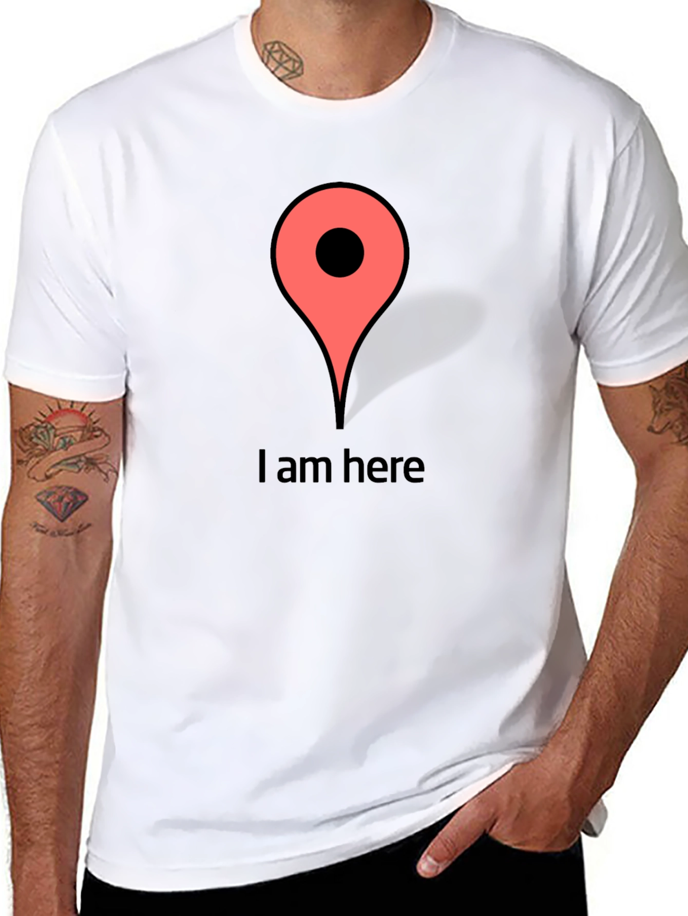I am Here Graphic T-Shirt