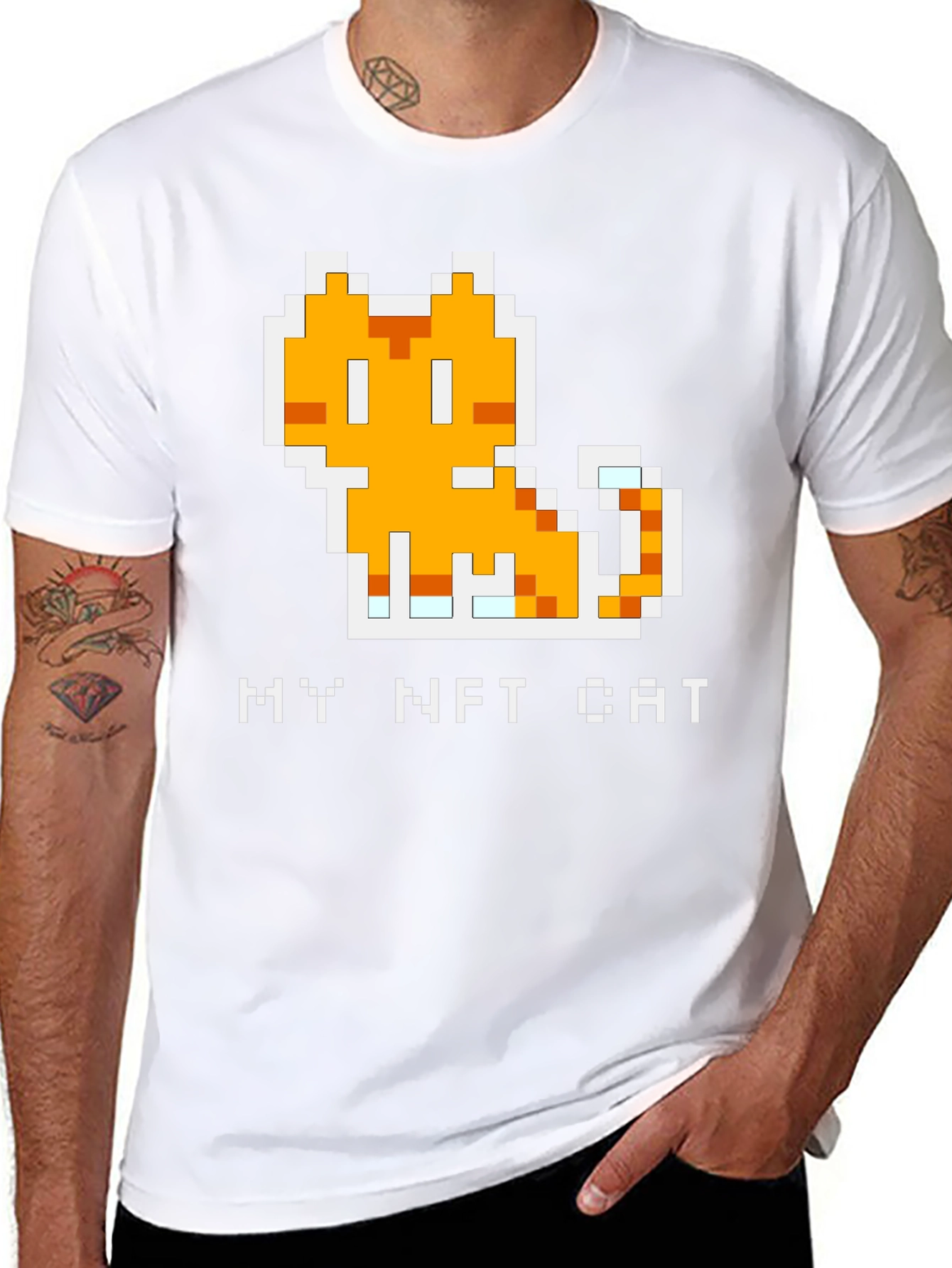 My NFT Cat T-Shirt: Pixel Art Kitten Tee