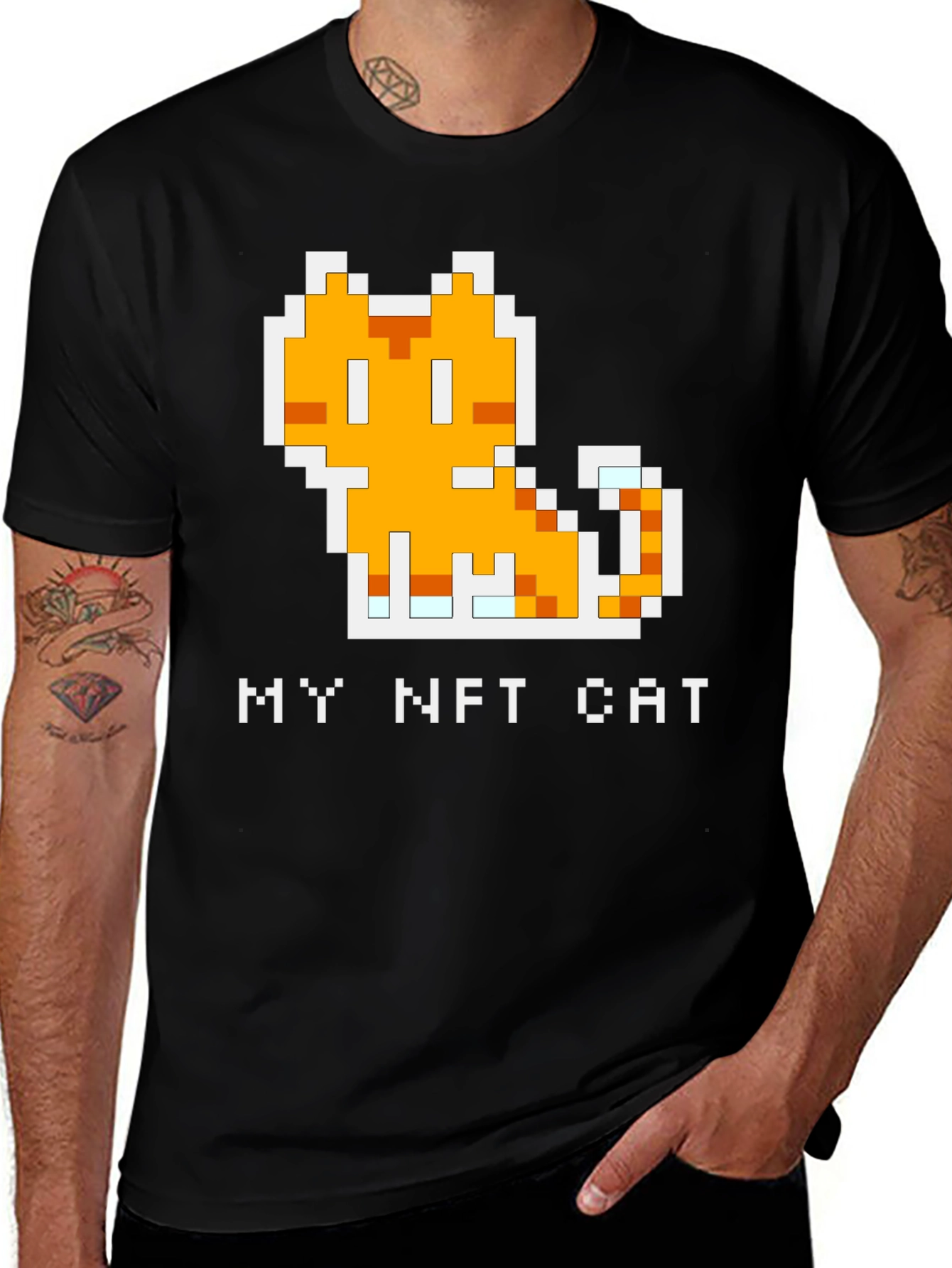 My NFT Cat T-Shirt: Pixel Art Kitten Tee