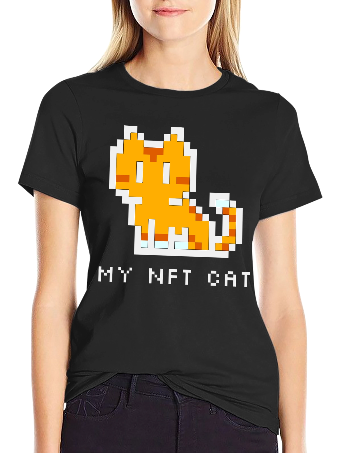 My NFT Cat T-Shirt: Pixel Art Kitten Tee