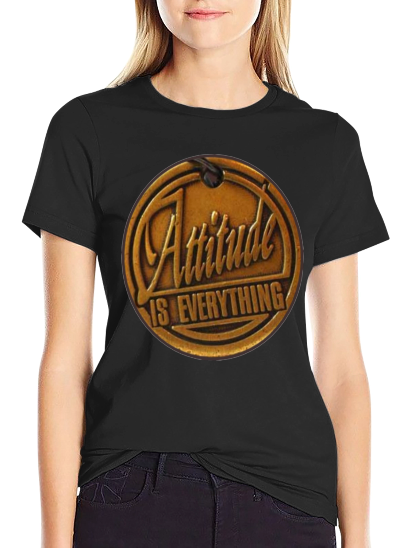 Attitude is Everything Graphic Tee - Black