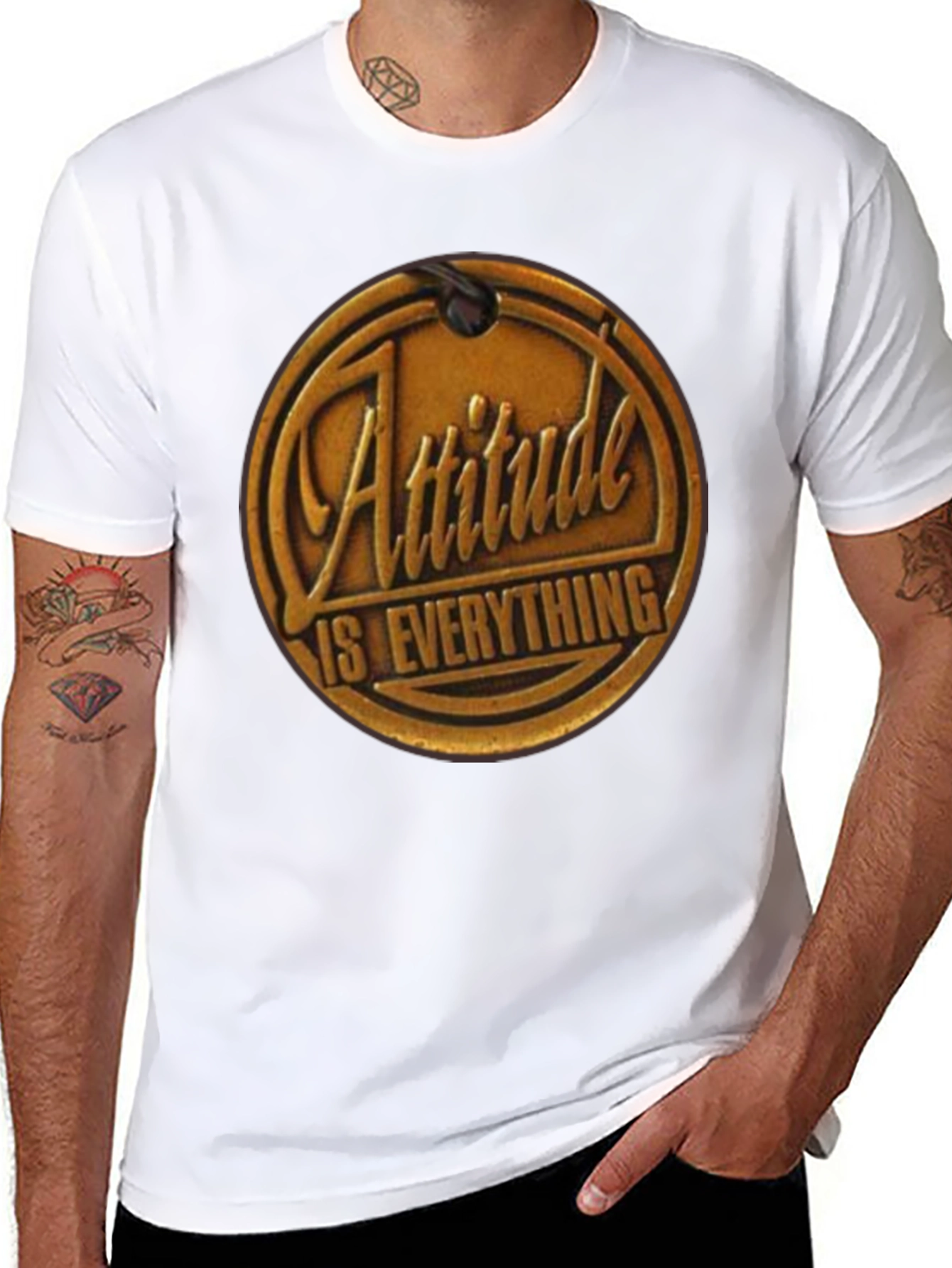 Attitude is Everything Graphic Tee - Black