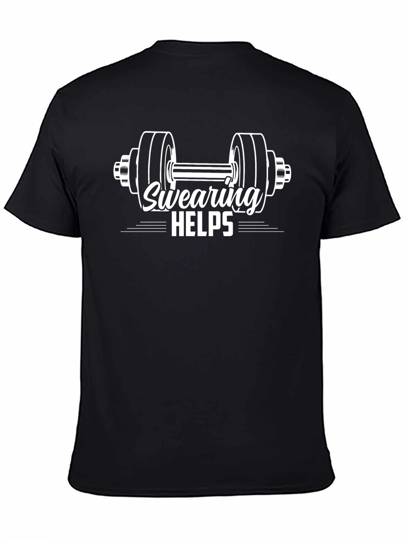 Swearing Helps Gym T-Shirt - Funny Workout Tee