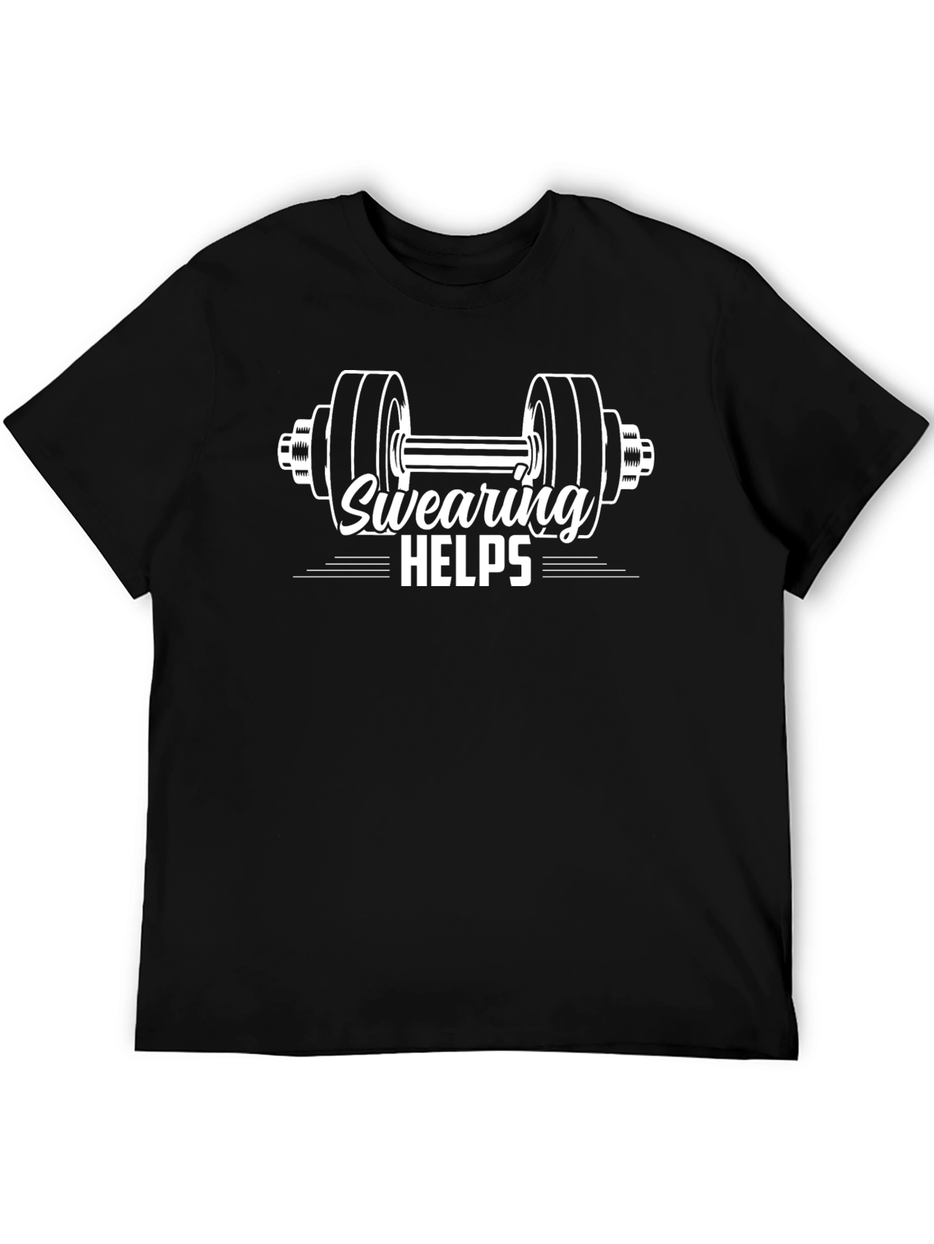 Swearing Helps Gym T-Shirt - Funny Workout Tee