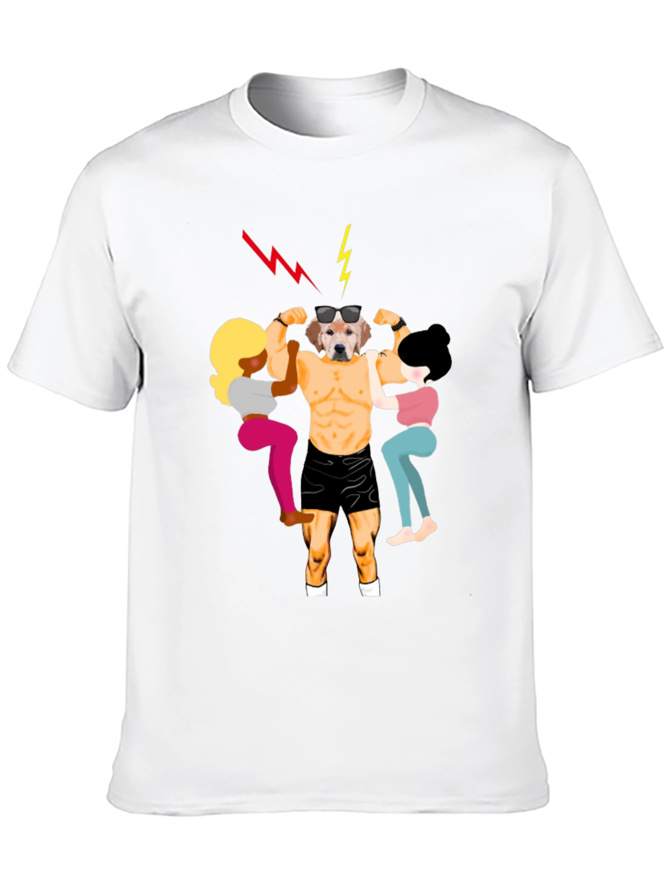 Dog Bodybuilder Graphic T-Shirt