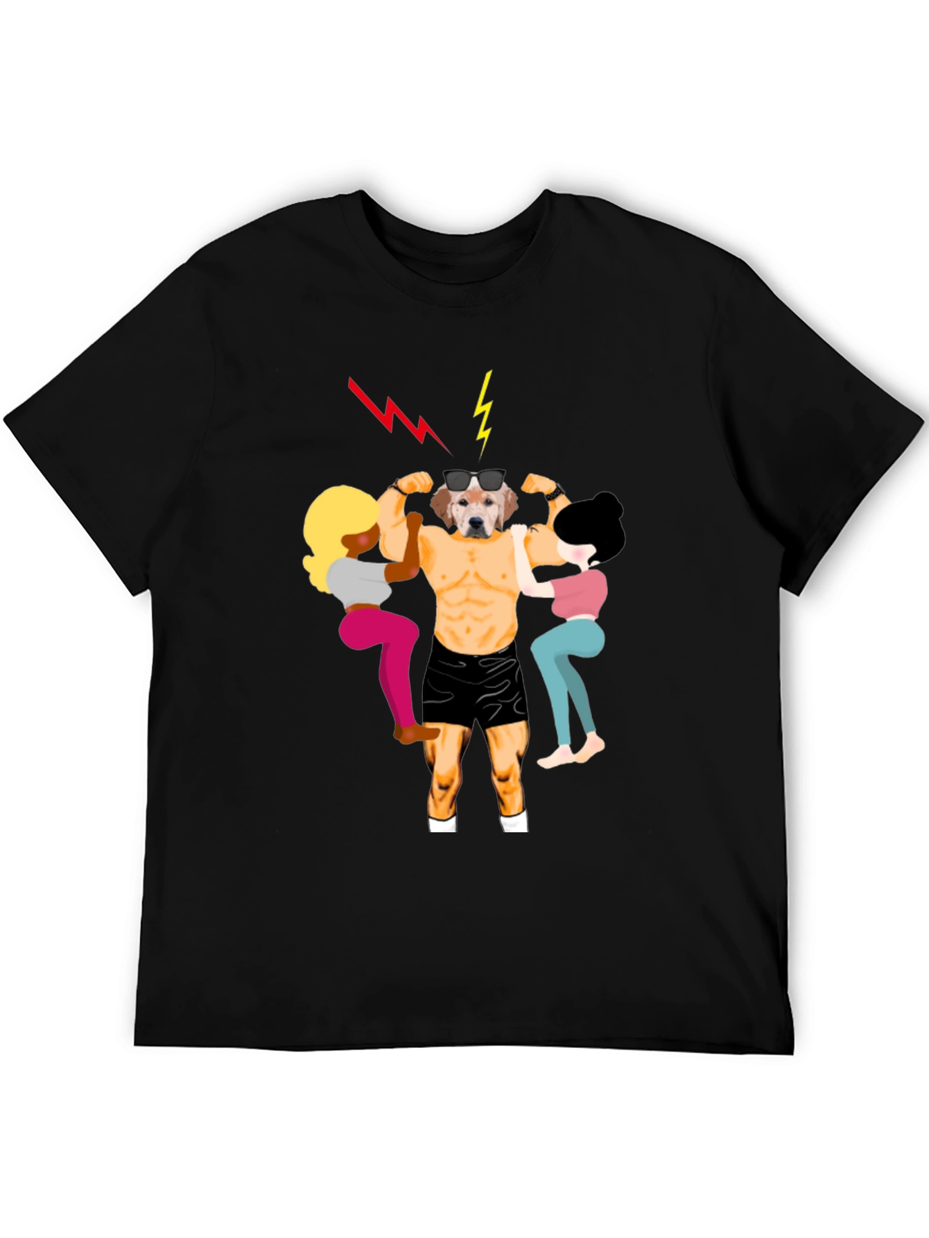 Dog Bodybuilder Graphic T-Shirt