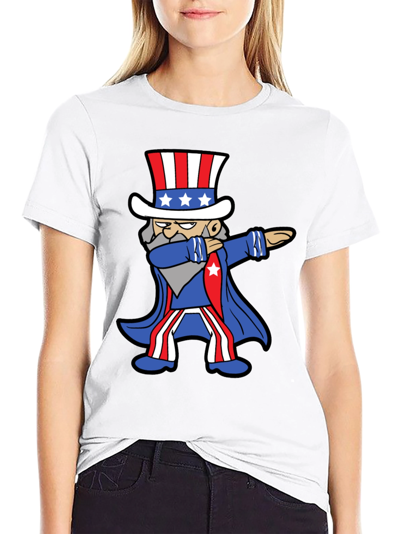 Patriotic Dabbing Uncle Sam T-Shirt
