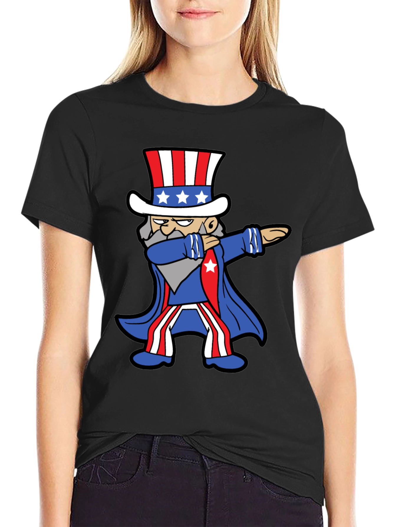 Patriotic Dabbing Uncle Sam T-Shirt