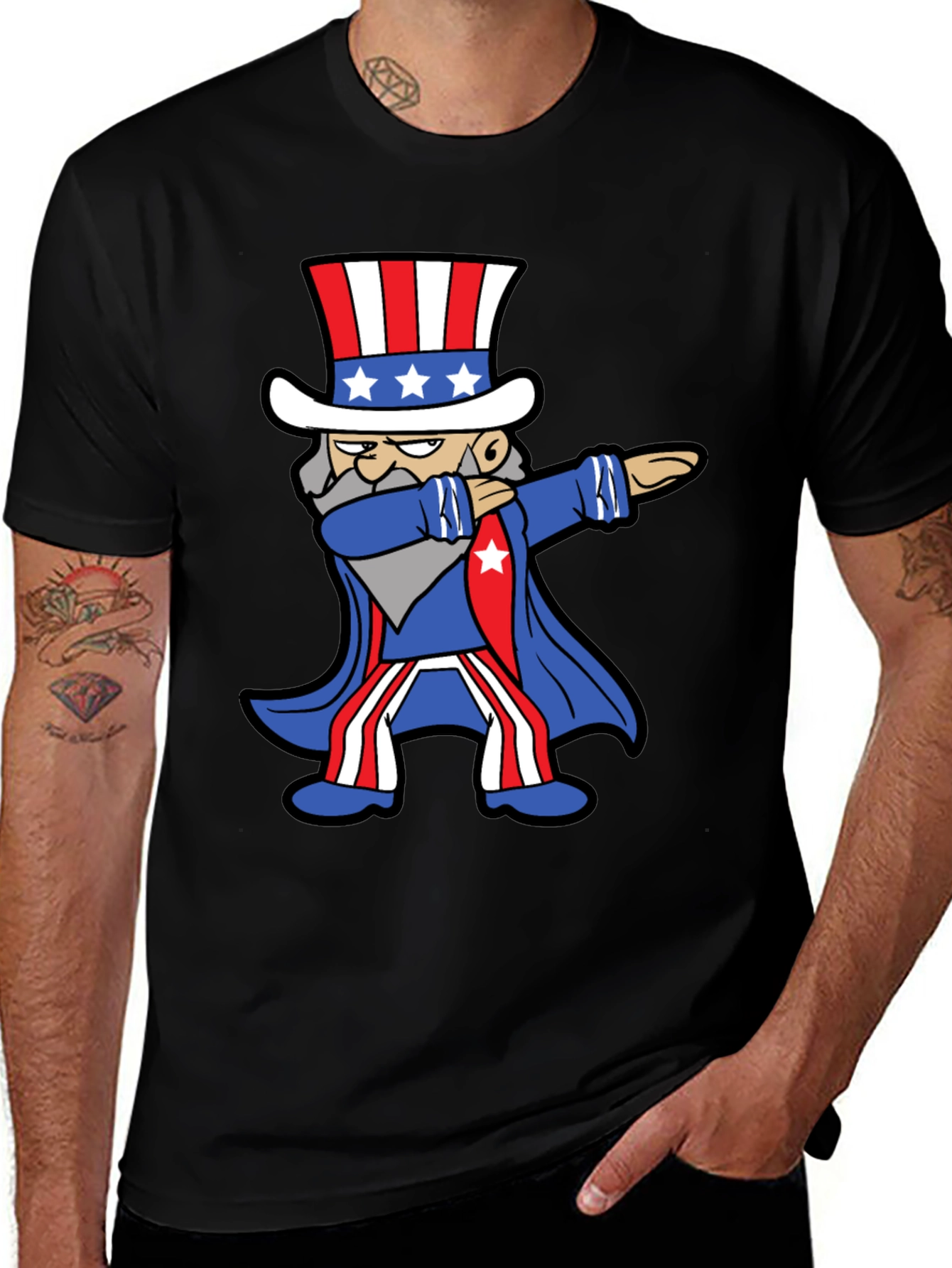 Patriotic Dabbing Uncle Sam T-Shirt
