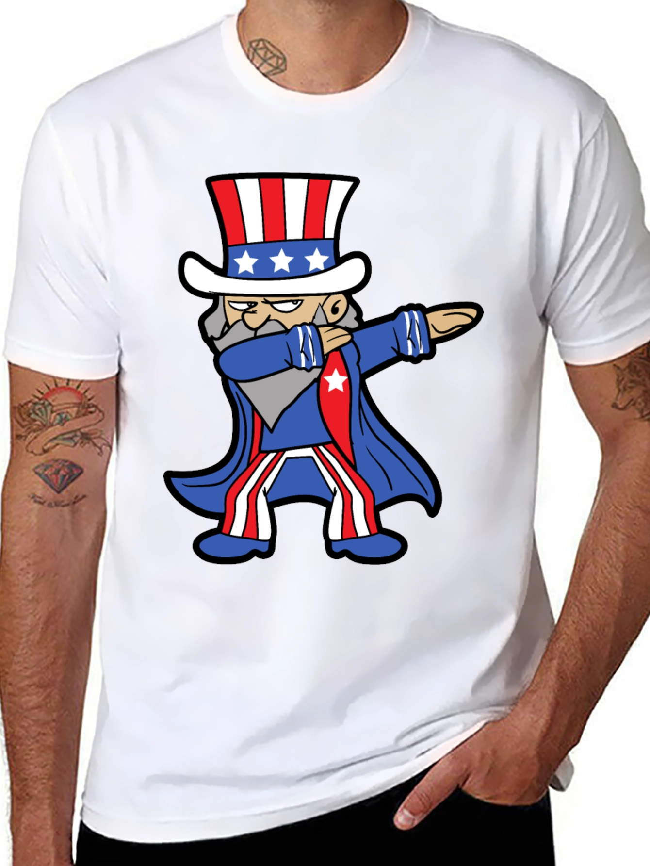 Patriotic Dabbing Uncle Sam T-Shirt