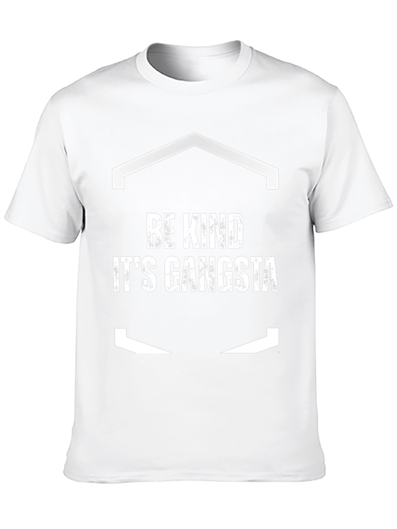 Be Kind Its Gangsta Black Graphic Tee