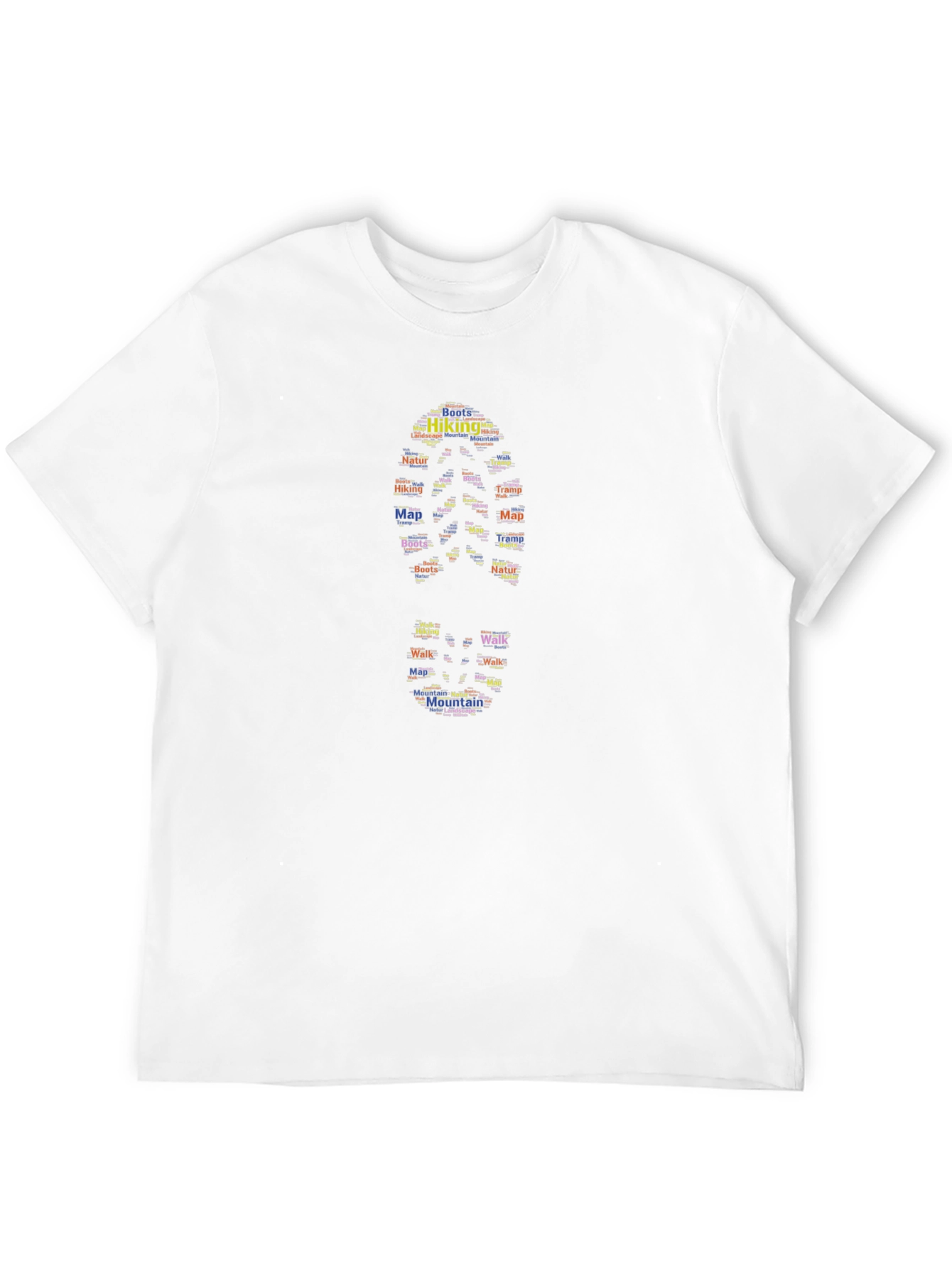 Hiking Footprint Graphic Tee - Black