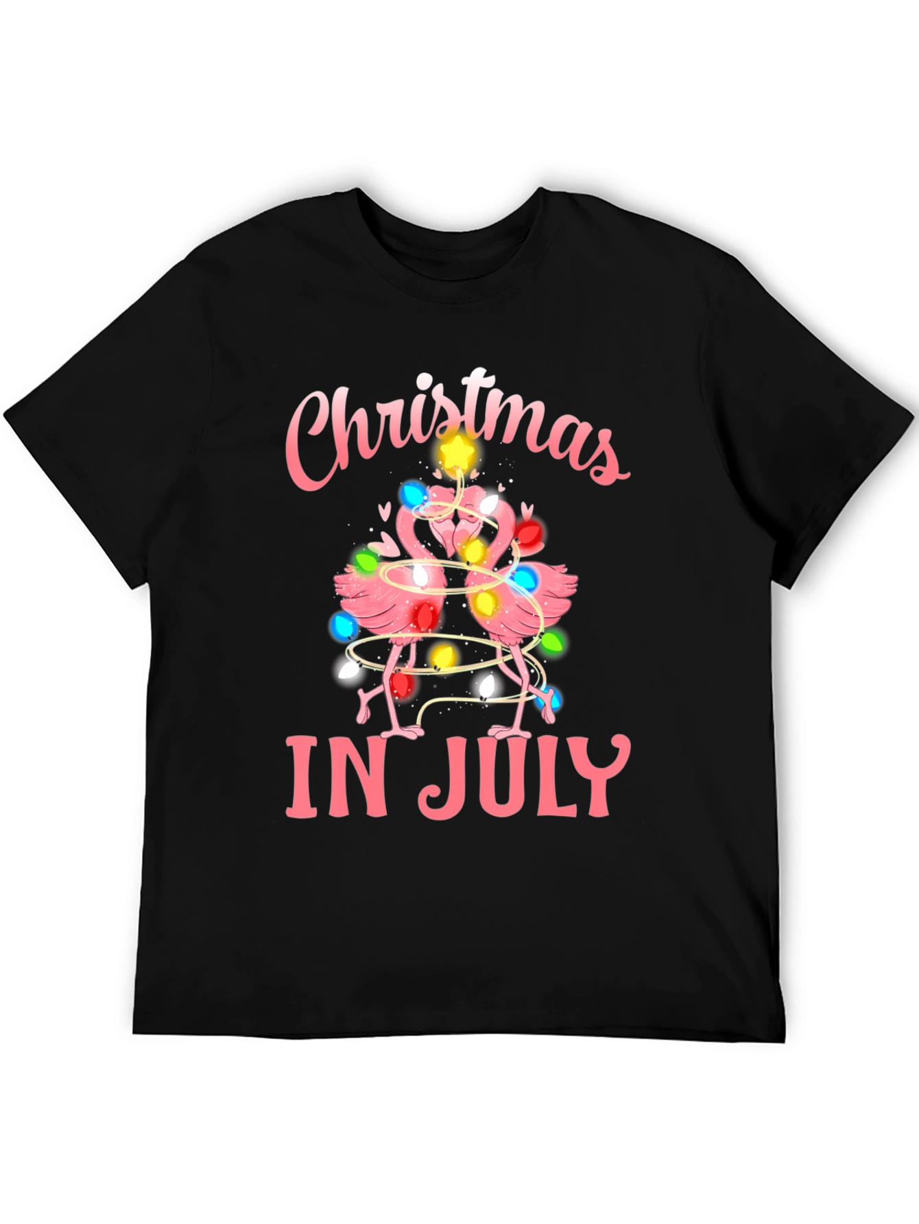 Christmas in July Flamingo T-Shirt