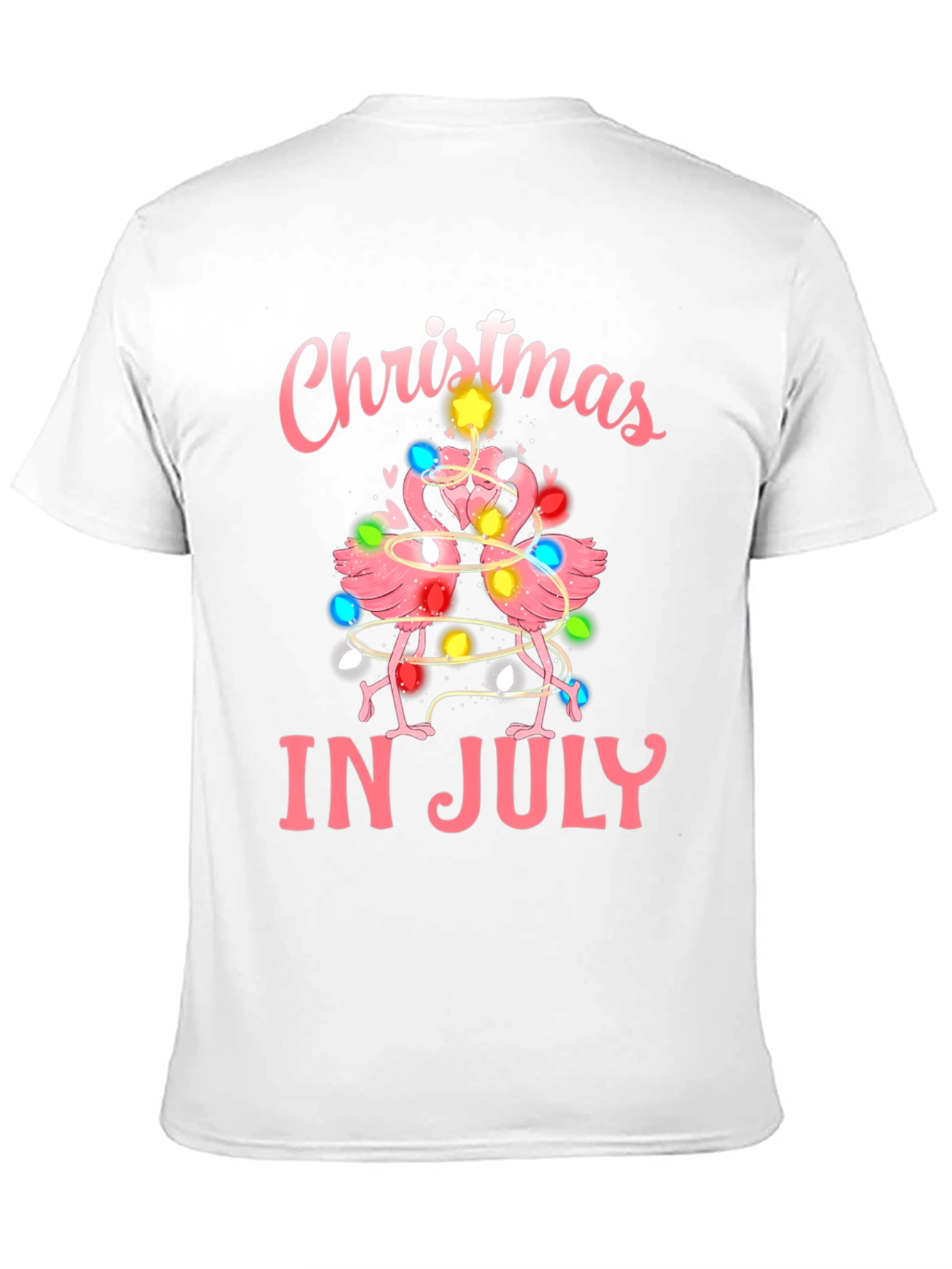 Christmas in July Flamingo T-Shirt