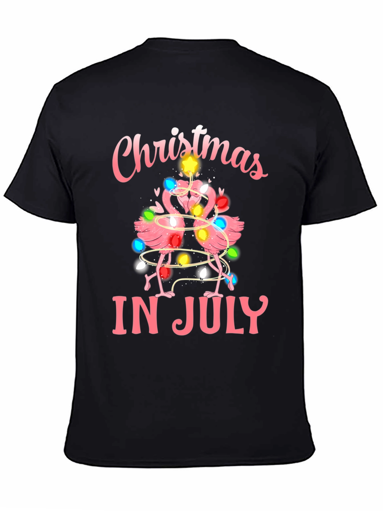Christmas in July Flamingo T-Shirt