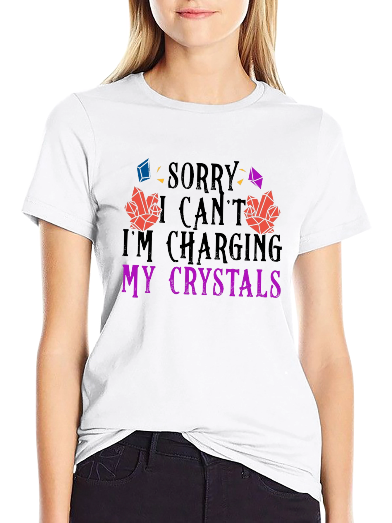 Charging Crystals Graphic T-Shirt